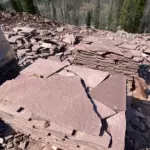 Лемезит 1 м³ (37-40 м²), плитняк 20-25 мм для облицовки заборов, фасадов, ступеней